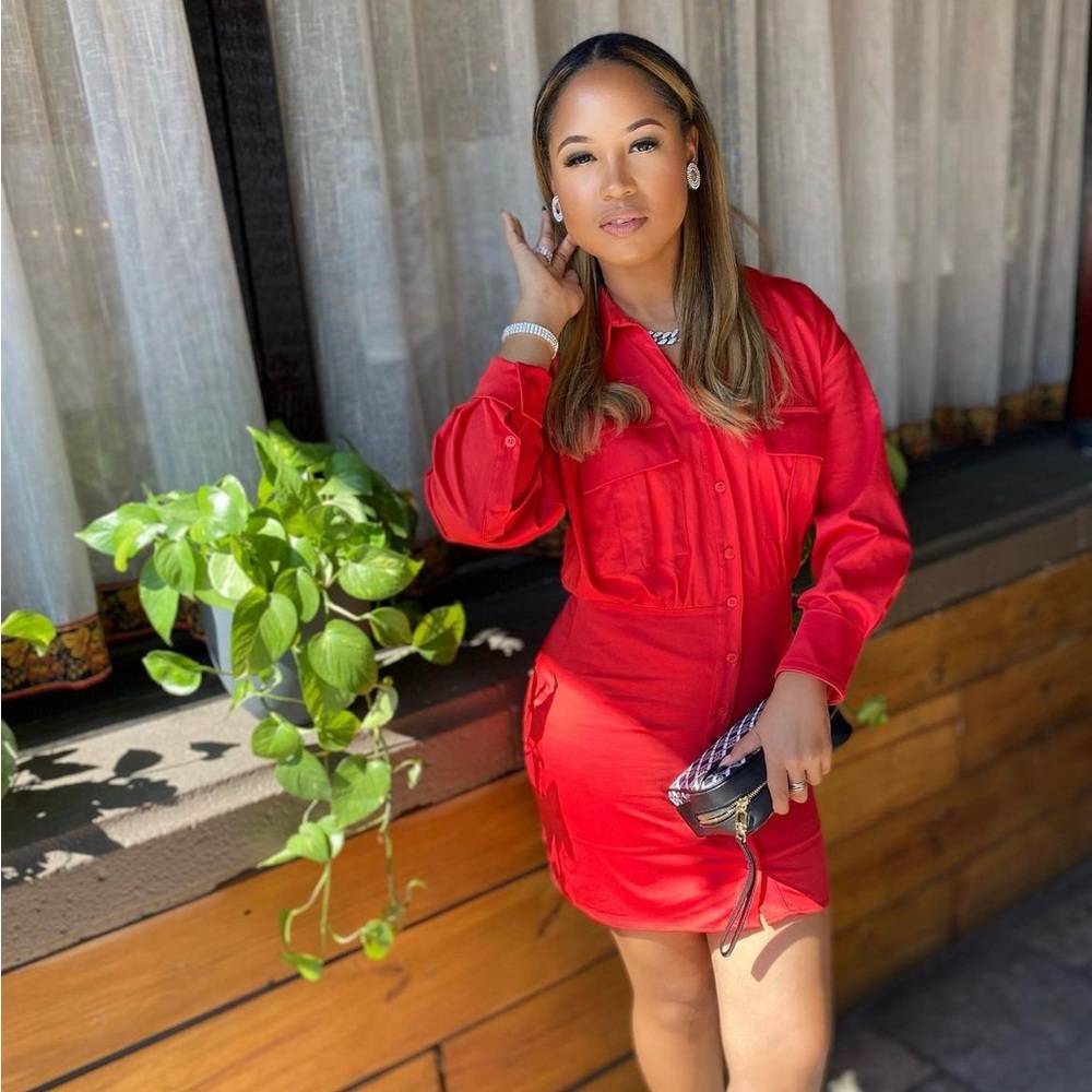 “Made You Look” Red Mini Dress